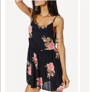 Blue Life floral park mini dress